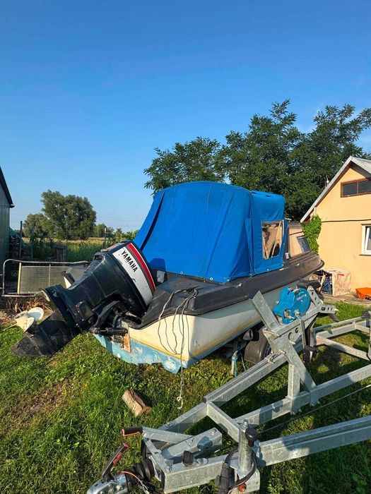 Łódź motorowa 4,80 m + silnik Yamaha 55 KM + przyczepka | Zarejestrowana