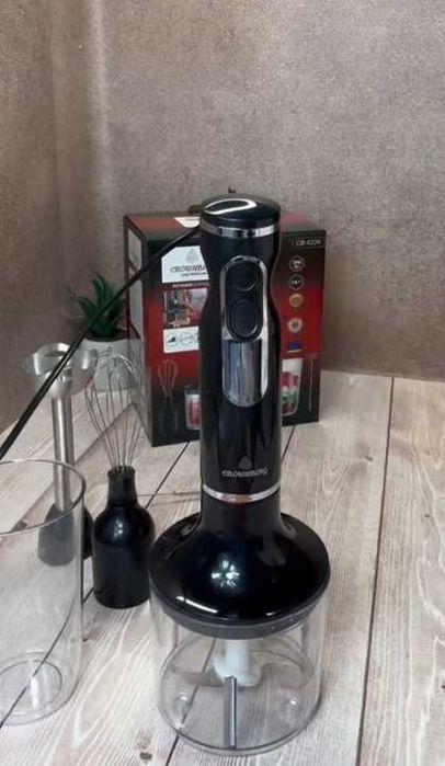 НЕМЕЦКИЙ Погружной блендер 5в1, 1200Вт, Crownberg 6226 НОВЫЙ