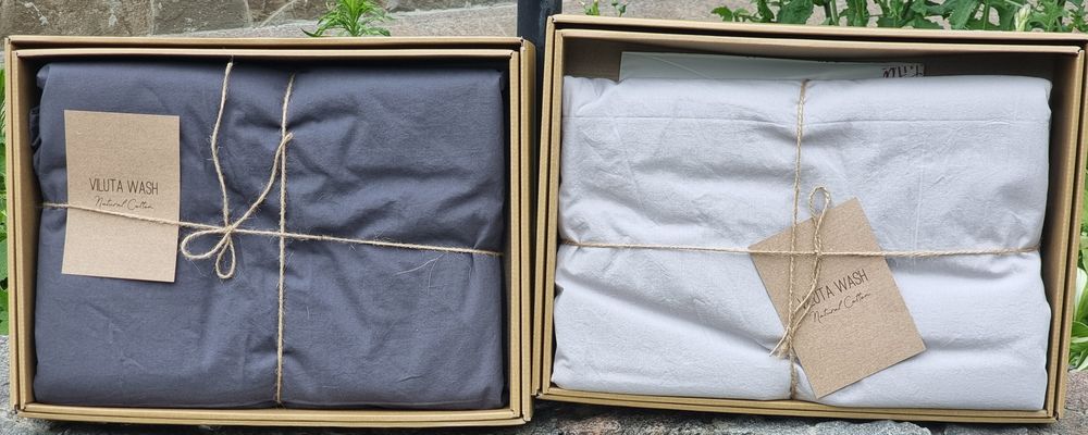 Однотонні комплекти Сатин Wash (варена бавовна).TM Viluta. 
(варена ба