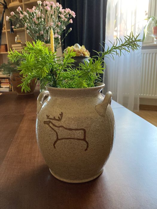 Wazon, ceramika, flakon, pojemnik, rustykalny