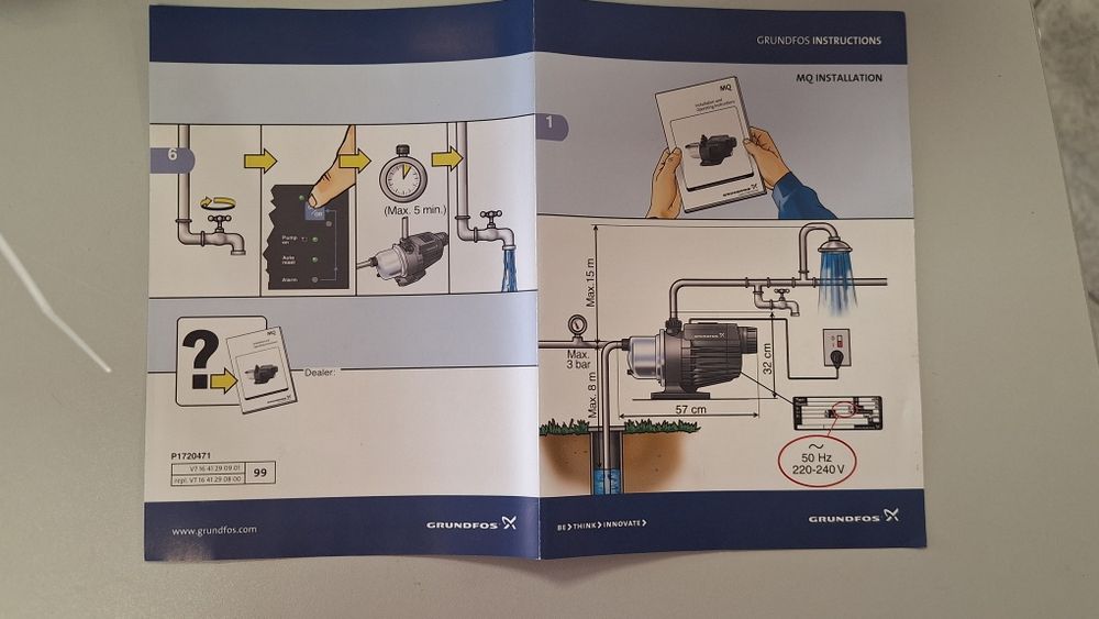 Bomba hidrocompressora compacta Grundfos
