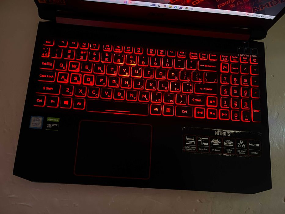 Игровой Acer NITRO AN515 / Core i7 9750H на 12" ЯДЕР/ 16 RAM / GTX 1650 (4 ГБ)  СТАЛКЕР 2
