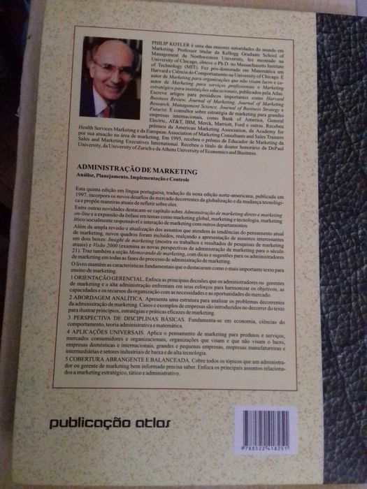 Adm. de Marketing, Análise, Planejamento, Implementação e Controle