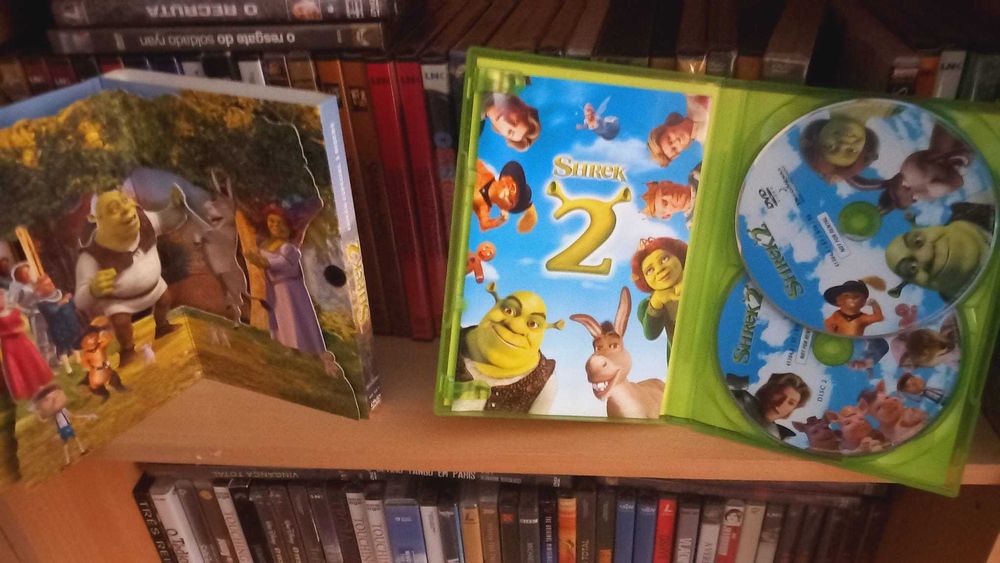Dvd Shrek II 2 DISCOS 2º Filme DOBRADO Português Ed. Especial c RELEVO