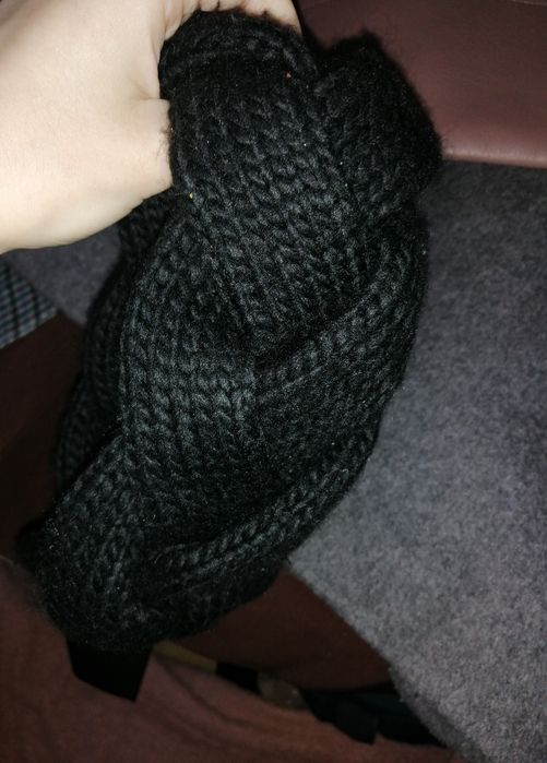 Nowa Gruba Ciepła Pleciona Warkoczowa Opaska H&M