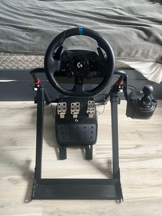 Kierownica Logitech G923 + shifter + stojak  Huzaro speed 4.0