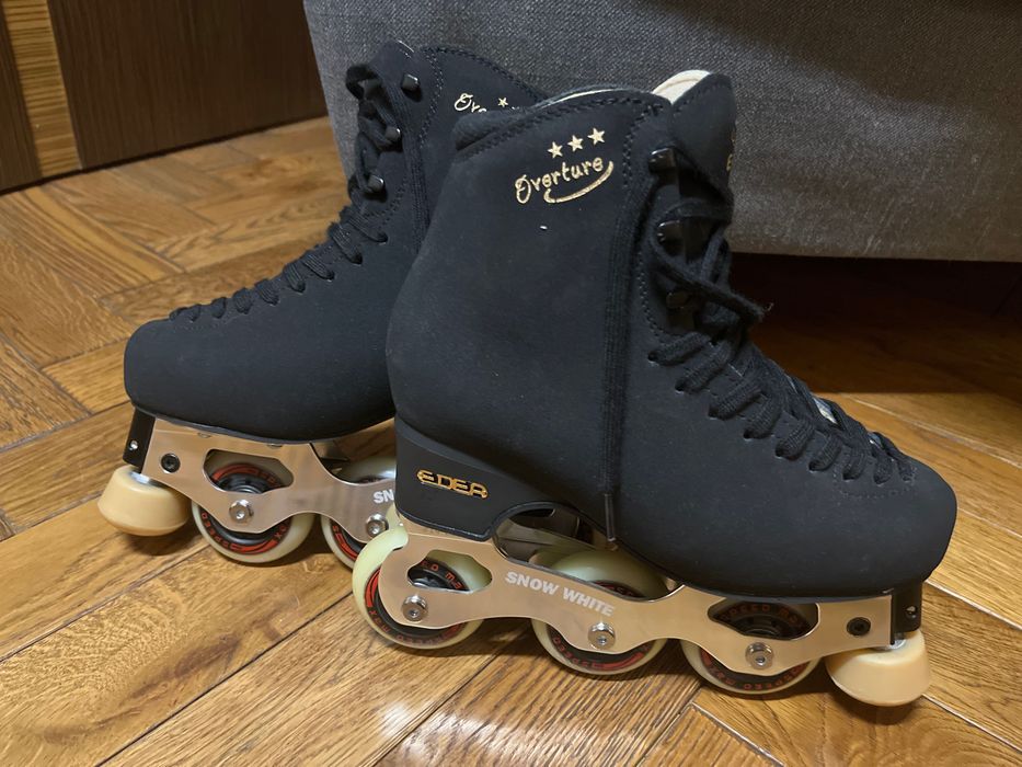 Nowe rolki figurowe edea overture czarne, płoza snow white, 245mm