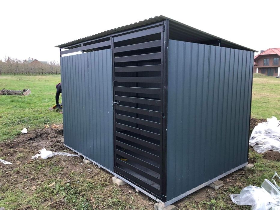 Wiata na śmieci ,śmietnik ,schowek ogrodowy , kojec