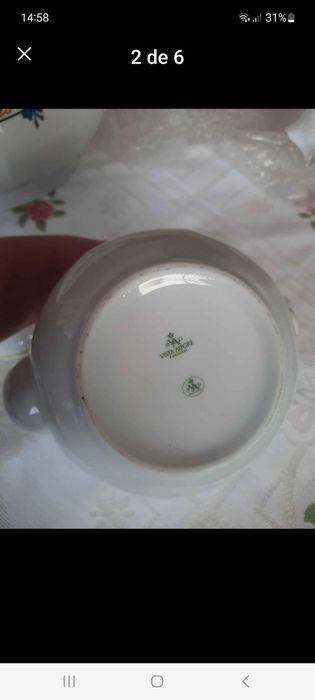 Terrina e bule vista alegre novo