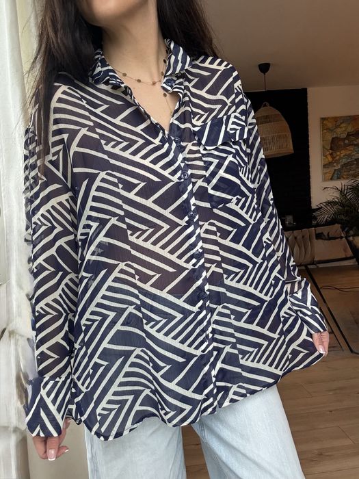 Koszula damska elegancka we wzory, rozmiar XL/XXL