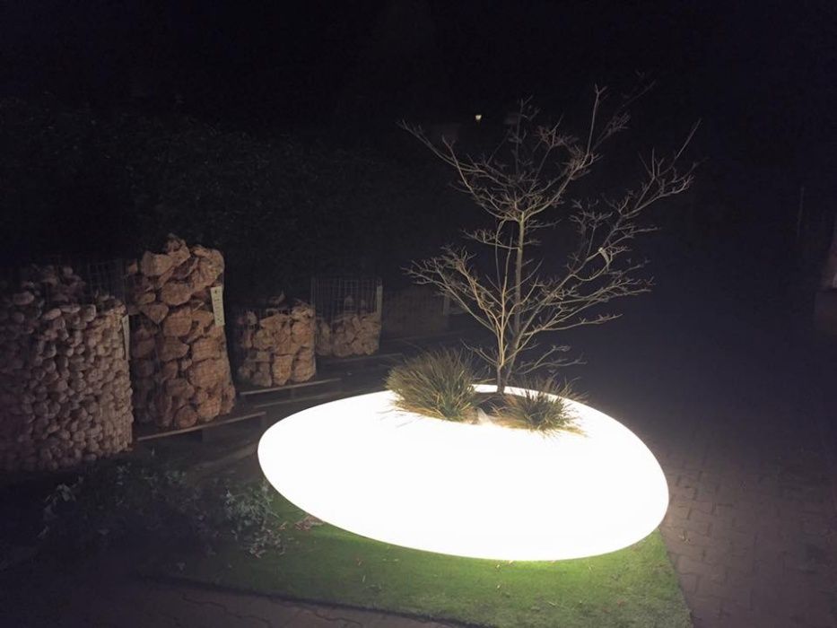 Floreiras com luz led