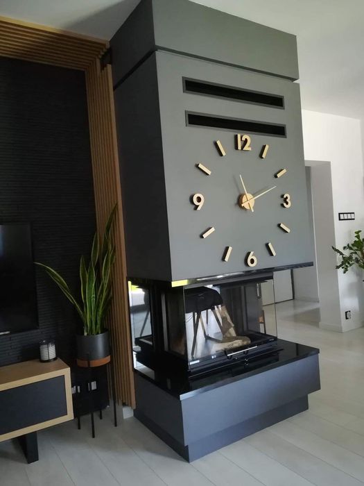 Kominek Hitze kratki defro  TRINITY 80x35x53.Gilotyna z zabudowa