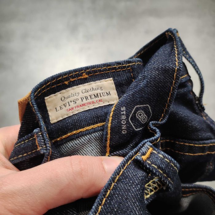 MĘSKIE Spodnie Proste Levis 511 Classic Granatowe PREMIUM Strong Logo