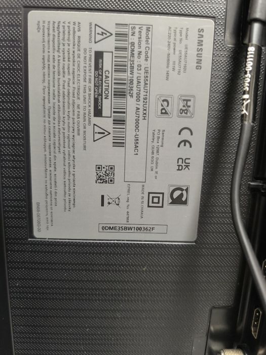 TV  LED Samsung 55"  /4K UHD Smart Tizen