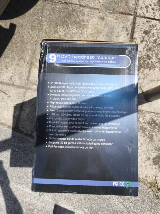 Encosto de cabeça com DVD