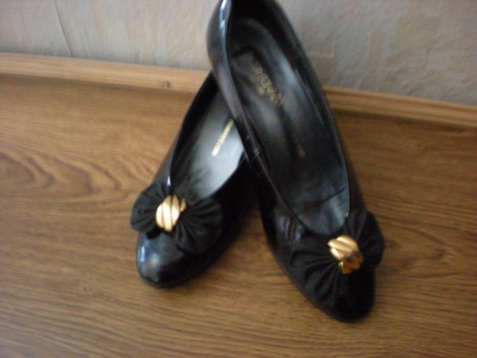 Винтажные туфли kraus & Co натуральная кожа(лак) на р.36