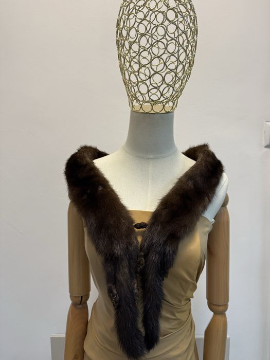 Норка шарф на застібці