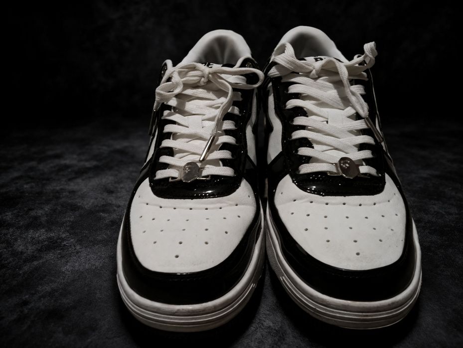 Buty Bape STA czarno białe w rozmiarze 44