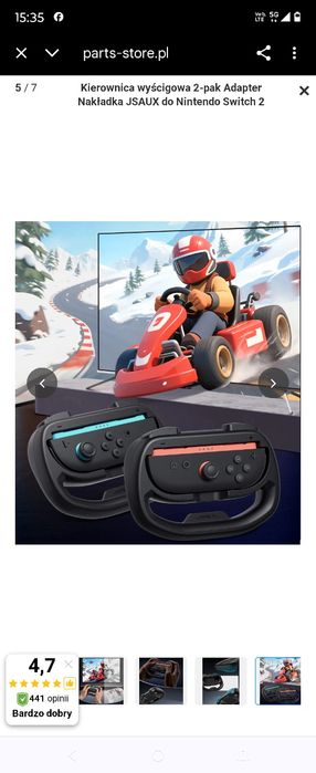 Kontrolery do Nintendo kierownica