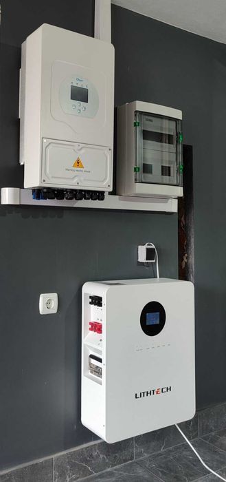 Сонячний гібридний комплект Deye 6 КВт +АКБ 5 Квт LiFepo4 Lithtech BMS