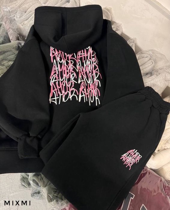 42 - 52 р. Теплий  костюм з зіпкою