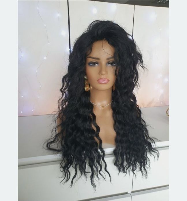 Peruka afroloki kolor czarny Shakira fale