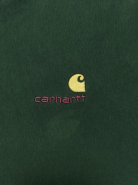 Carhartt Zielona Bluza z Kapturem Vintage Rozmiar XL L