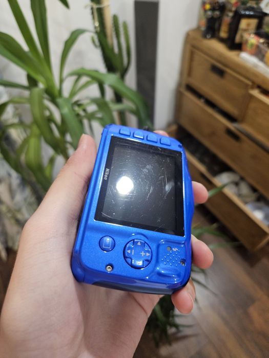 Nikon Coolpix W100 niebieski – stan dobry | bateria + kabel