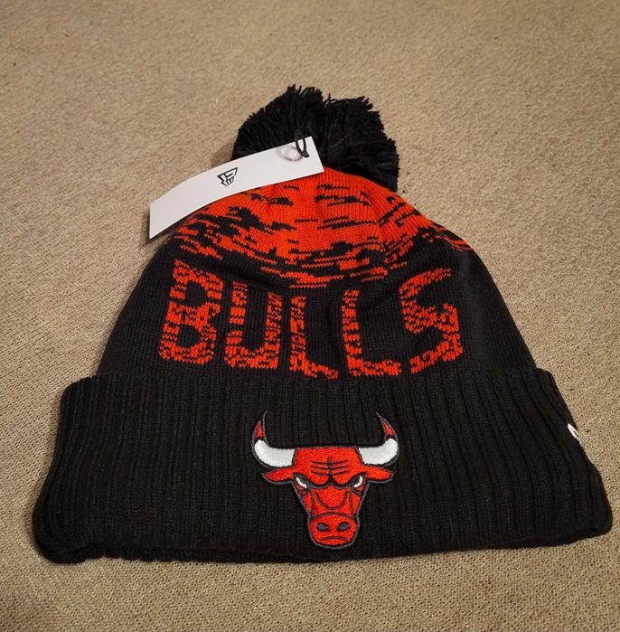 Czapka zimowa New Era - NBA - Chicago Bulls - czarna - onesize