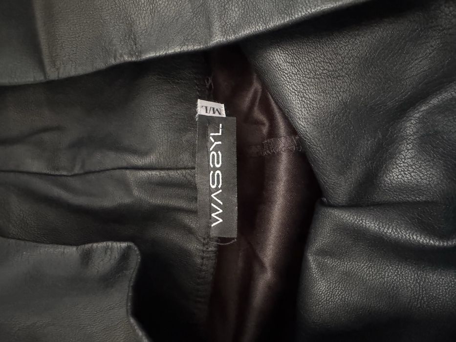 Damskie skórzane legginsy