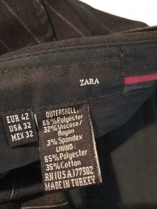 Spodnie Zara w prążki