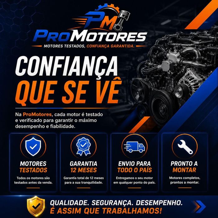 Motor 1.5 dCi K9K | Garantia 12 Meses | Entrega Incluída