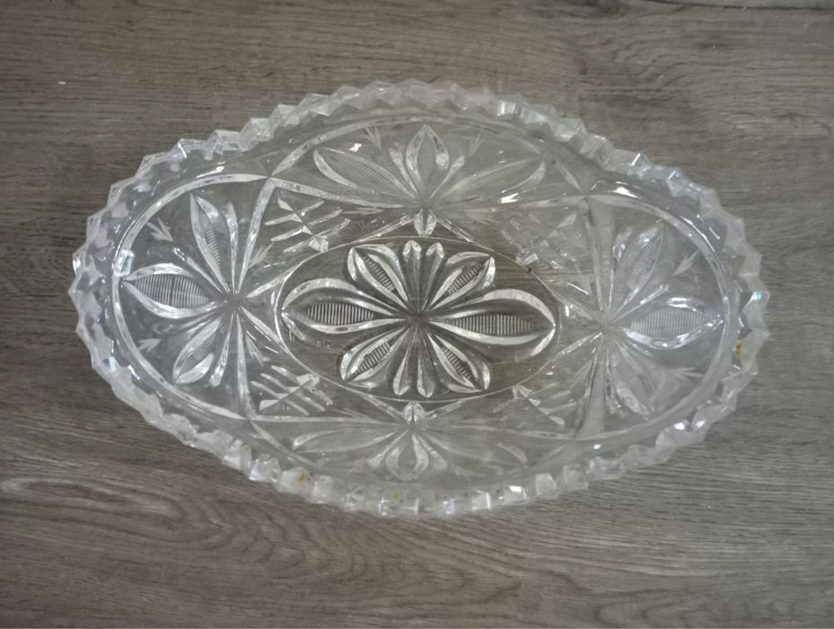 Хрустальная ладья, ваза, конфетница, салатница