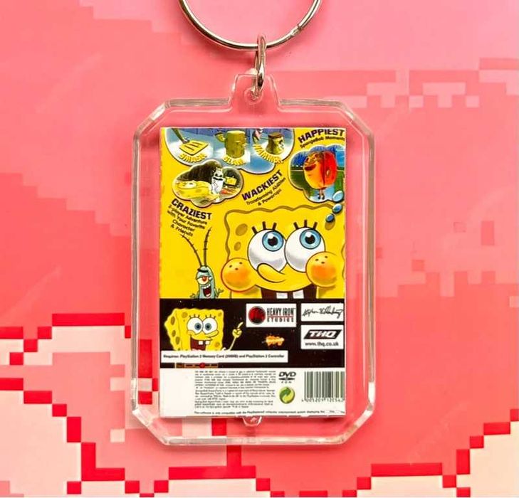 Brelok SpongeBob SquarePants - mini okładka gry PS2