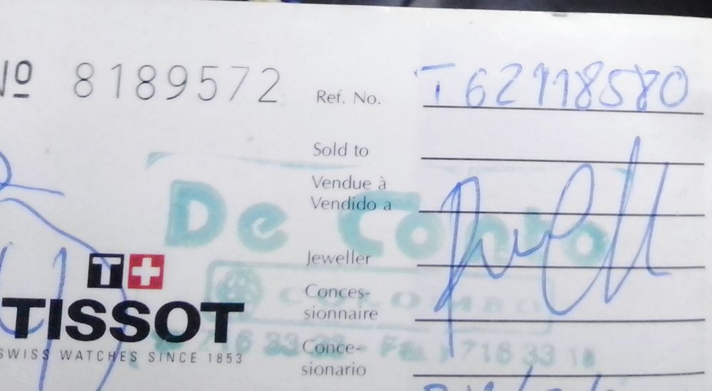 Tissot Relógio Feminino. Não é negociável.
