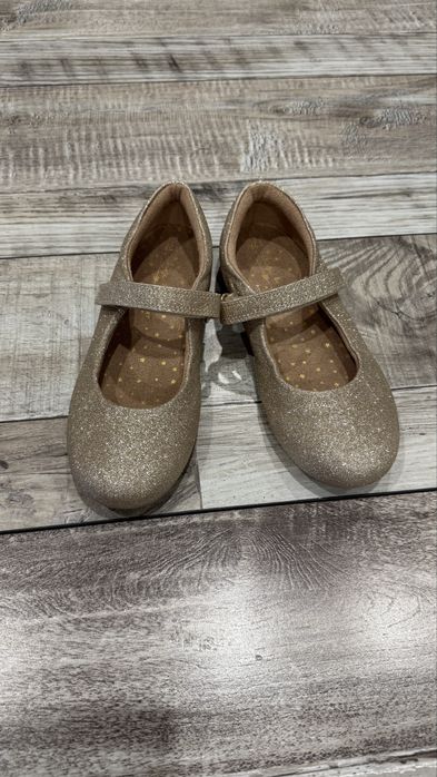 Туфлі, лодочки золоті, блискучі next 12 р на 19-19,5 см