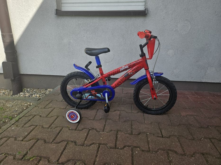 Rower dziecięcy MARVEL Spider-Man 14 cali 9" Czerwony Wzrost: 95-110 cm Wiek: 4-6 lat