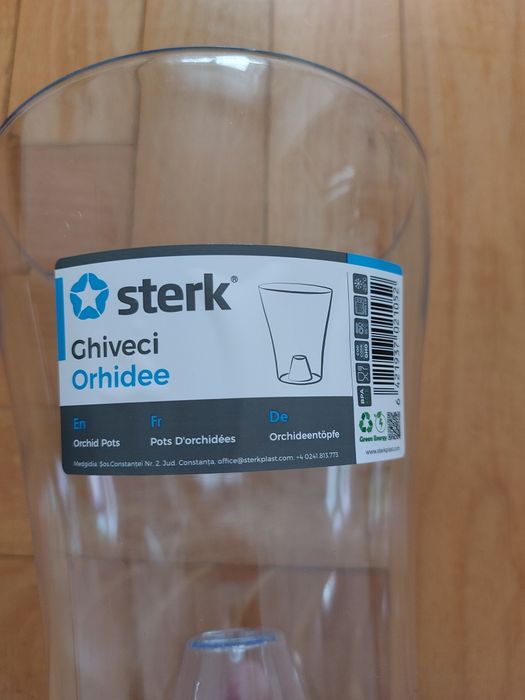 Doniczka osłonka storczyk orchidea przeźroczysta