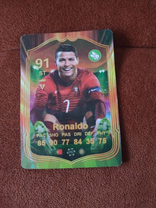 Cristiano Ronaldo World Football Stars karta pilkarska 91 ST