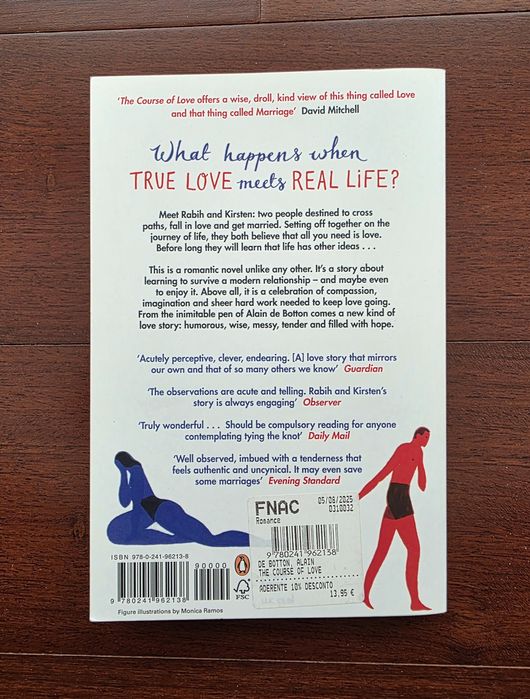 Livro "The Course of Love" de Alain de Botton (em Inglês)