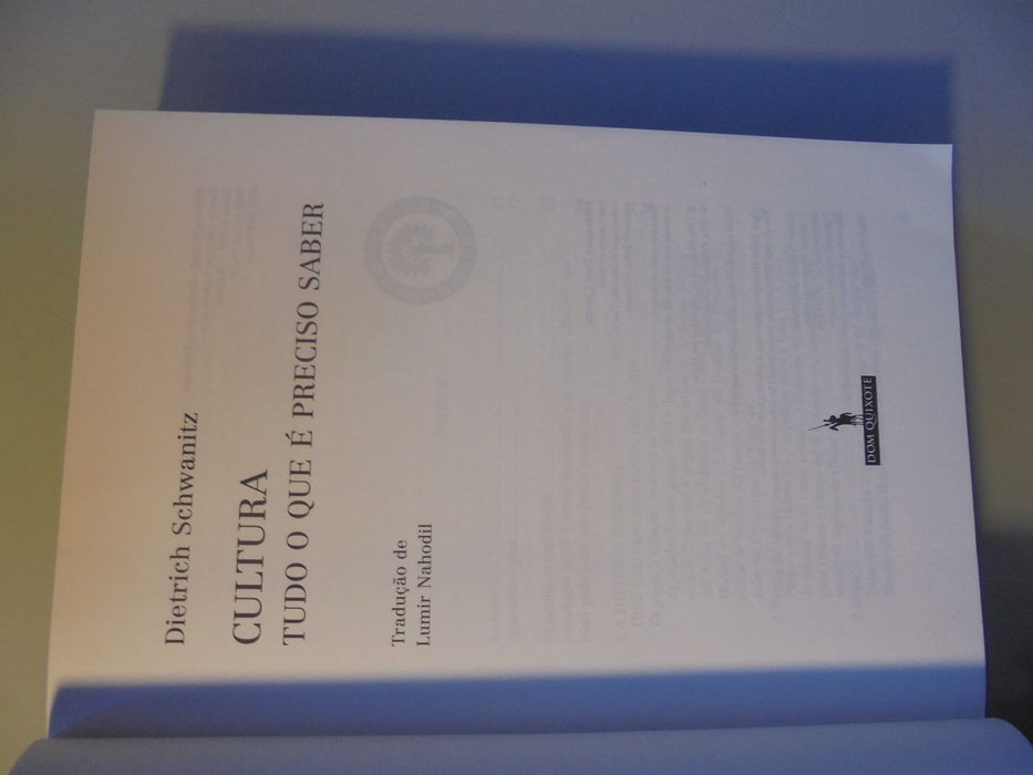 Schwanitz (Dietrich);Cultura-Tudo o que é Preciso Saber