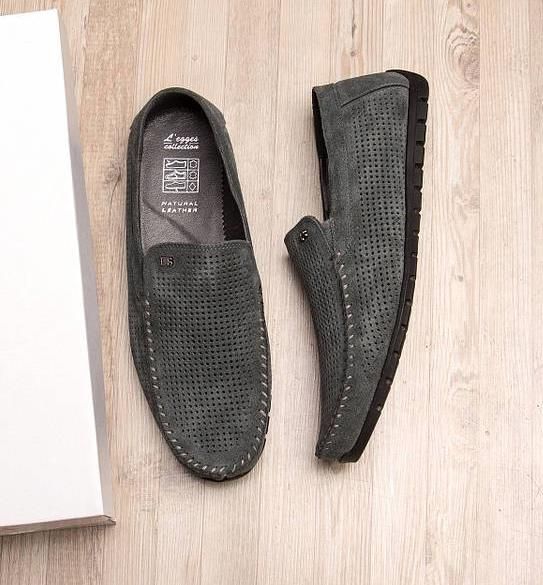 Чоловічі літні мокасини шкіряні, мужские мокасины кожаные летние туфли