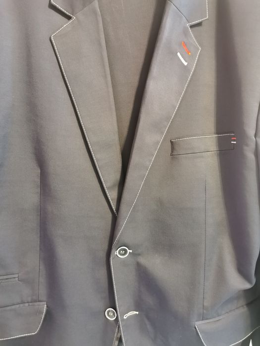 Garnitur Męski Lansier sportowy bardzo ładny rozmiar 60 granat.