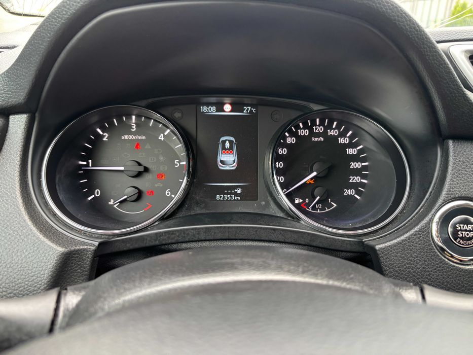 Nissan Qashqai 1.5 dci 110km 2017r 82 tys km Uszkodzony