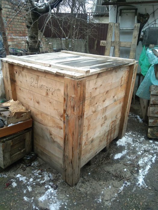 деревянный ящик, усиленный