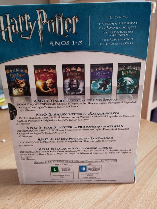 6 DVDs de "Harry Potter"