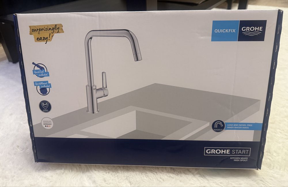 Bateria kuchenna Grohe Start  z wylewką w ksztalcie U