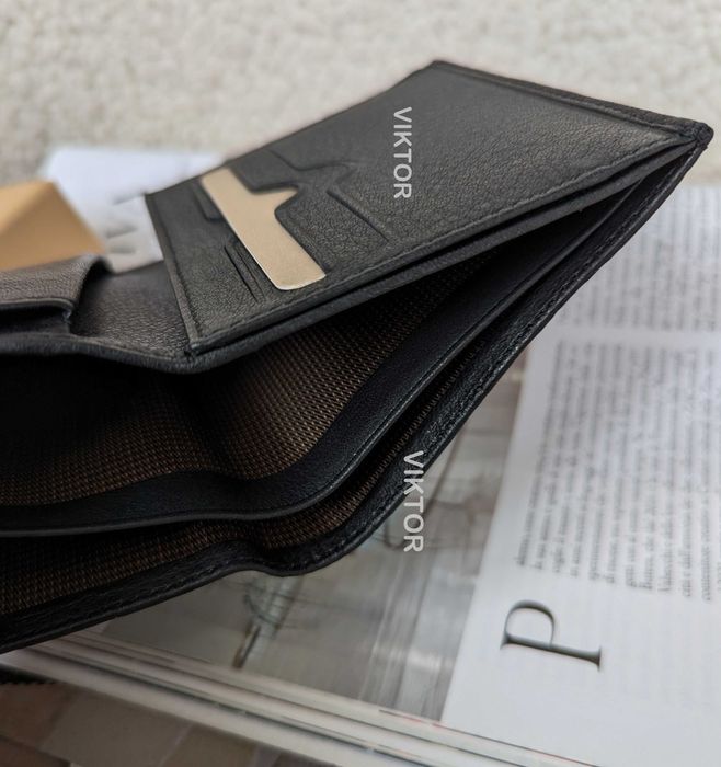 Кожаный женский маленький красивый кошелек Burberry. Шкіряний гаманець