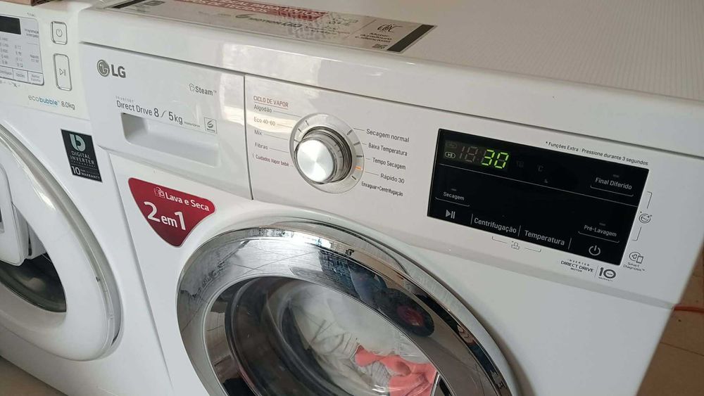 Máquina de lavar e secar LG