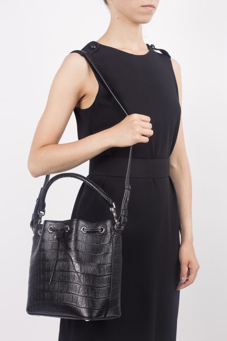 Oryginalna torebka Saint Laurent bucket bag Emmanuelle skórzana